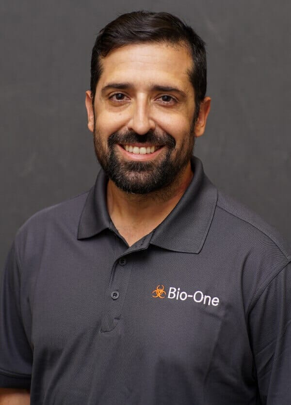 Bio-One Of West Palm Beach biohazard and decontamination Company Owner, Oscar Prado