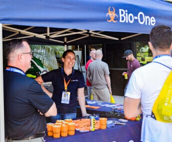Bio-One Of West Palm Beach decontamination and biohazard cleaning team supports local businesses